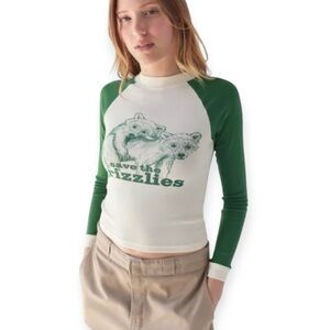 Urban Outfitters Save The Grizzlies Long Sleeve Tee NWT
